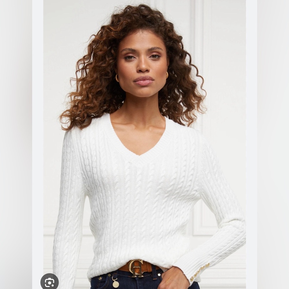 Holland Cooper Seattle Sweater (Winter White)